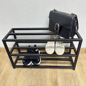 Loft Style Boots Shelving, Industrial Floor Metal Shoe Rack, Shoes Organizing Area, Hallway Shelving, Gender Neutral Gift, Best Special Gift