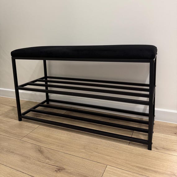 Shoe storage bench metal, Entryway shoe bench, Unique Shoe Bench Seat, Hallway Minimalist Shoe Rack, Housewarming gift, New home gift
