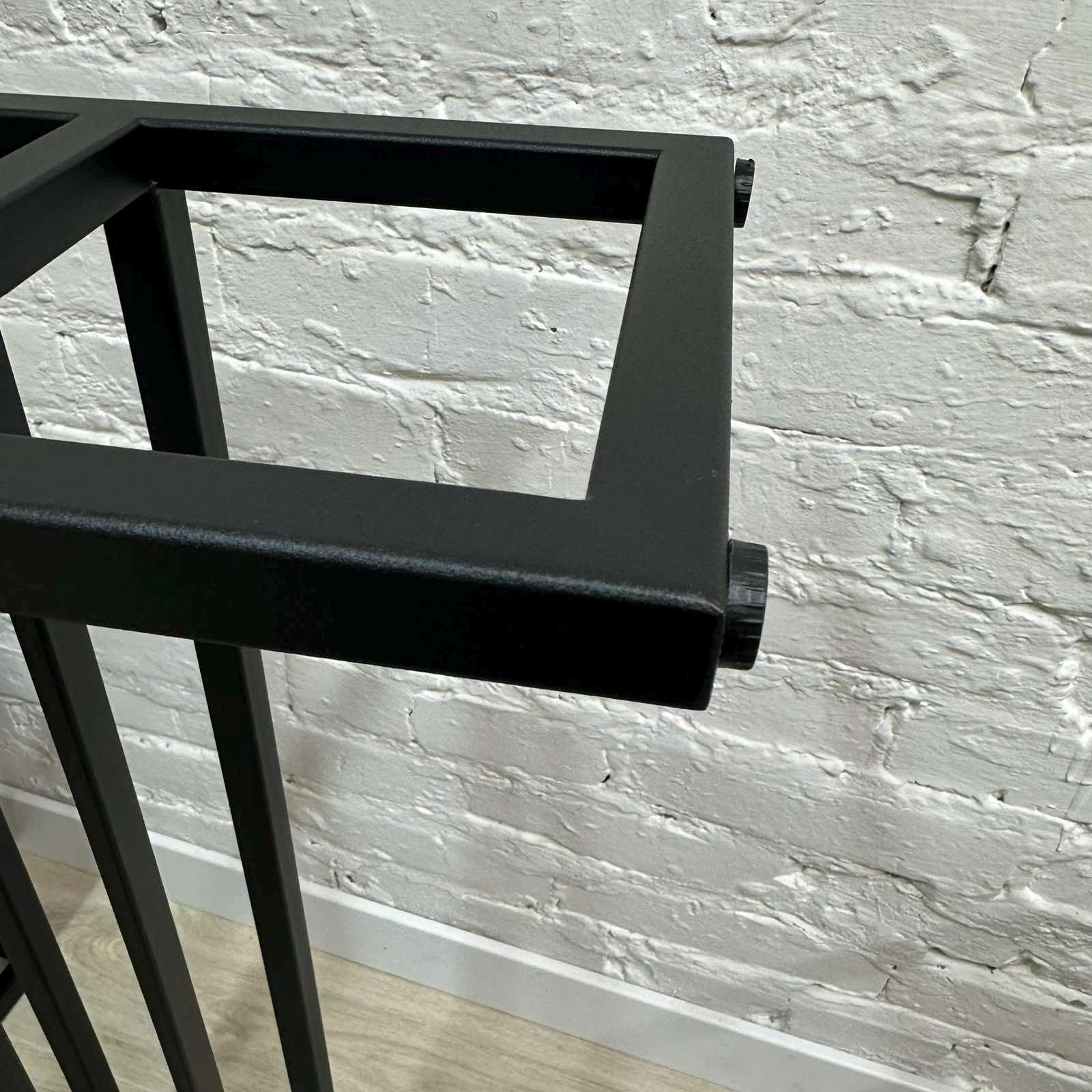 Modern Black Metal Shoe Rack Entryway Organizer for Shoes and ...