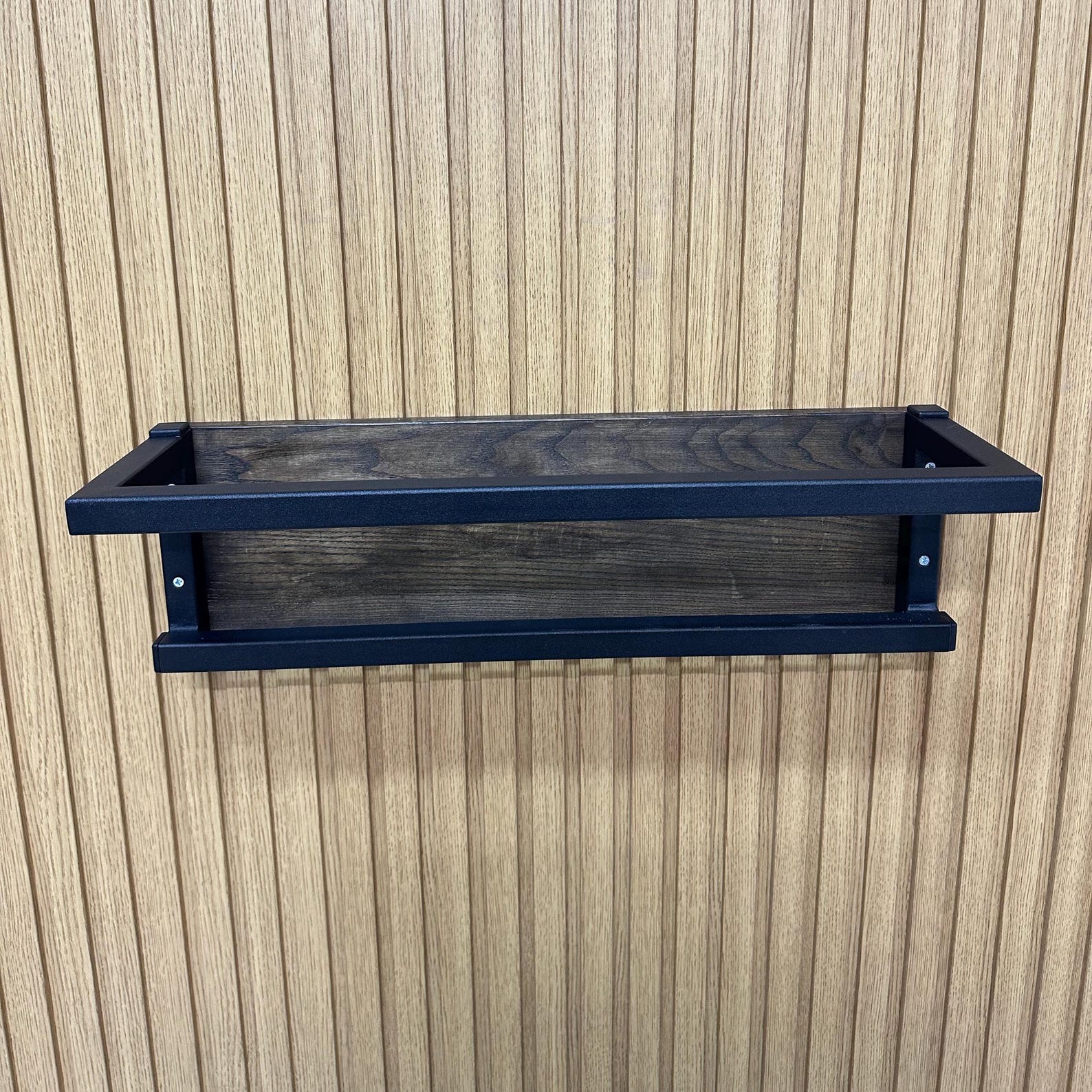 Wall Mount Shoe Rack, Metal Wood Shoe Shelf, Industrial Entryway Shoe ...