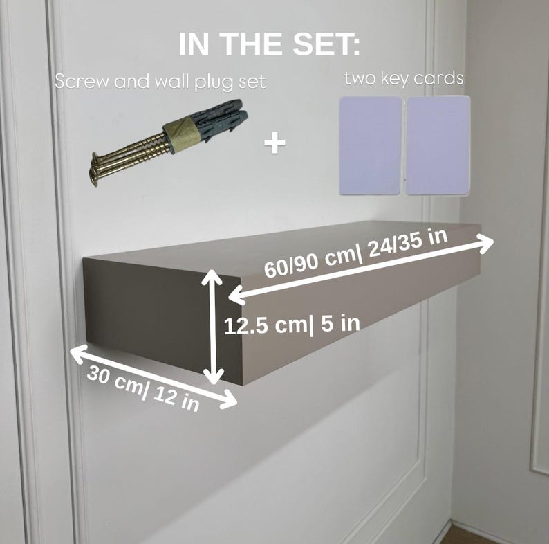 Hallway Hidden Compartment Shelf Safe With Card Lock, Security Key Safe ...