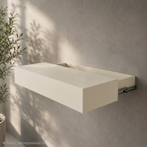 Floating Shelf Hidden Drawer RFID Lock, Secret Storage Wall Shelf, Minimalist Bedroom Entryway, Unique Gift for Home