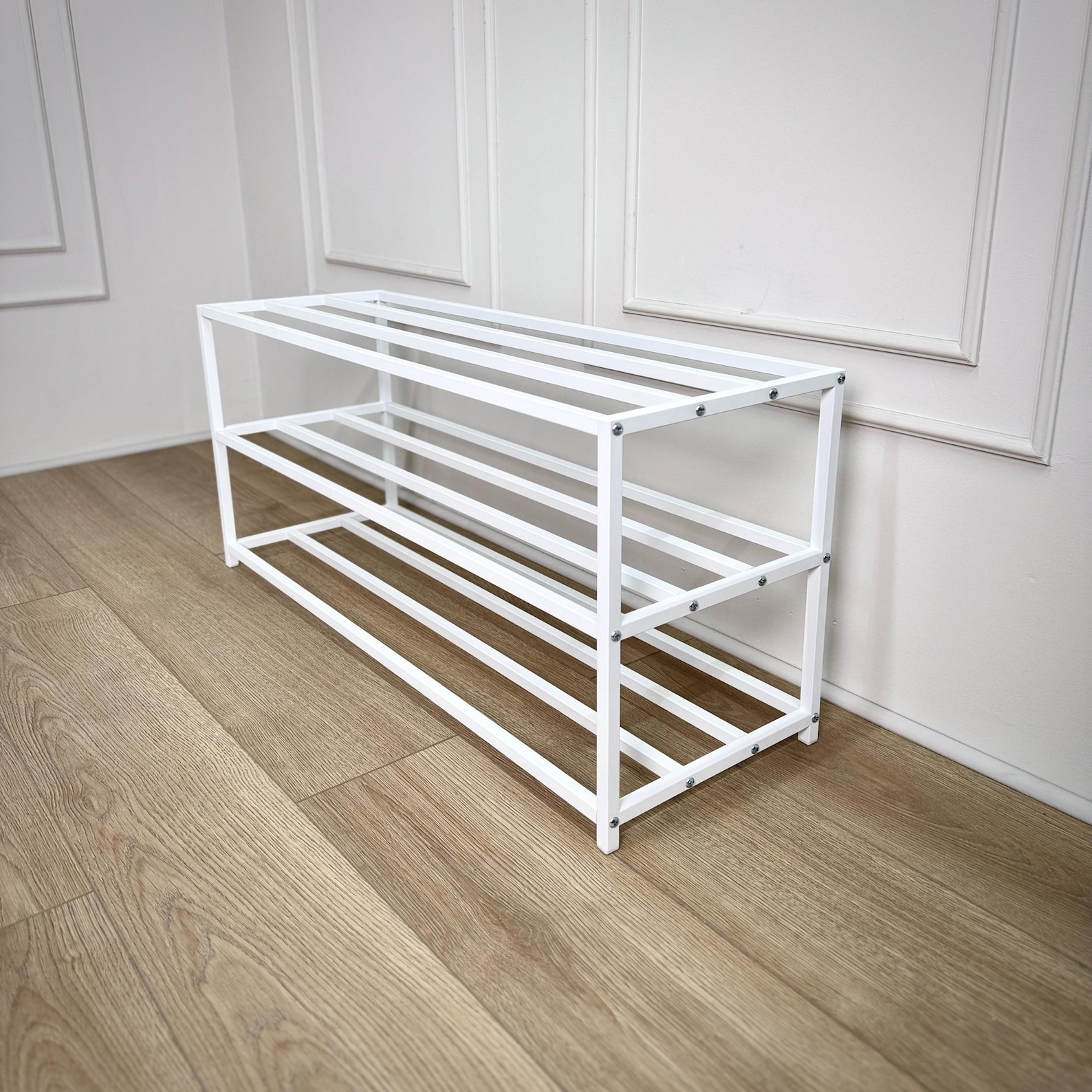 Shoe Racking Hallway 3 Tier Metal Shoe Rack, Hallway Metal Shoe Organizer, Black Shoe ...