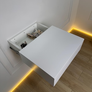 Cassaforte a mensola nascosta con serratura a scheda, cassaforte con chiave di sicurezza, cassetto di sicurezza nascosto, cassaforte di stoccaggio nascosta, design minimalista, libreria di sicurezza personalizzata