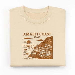 Amalfi Coast Italy Personalised Sweatshirts / Fashion / Travel / Oversized / Perfect Fit / Embroidered