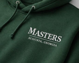 Masters Augusta Georgia Hoodie | Golf Tournament Pullover | Vintage Golf Sweatshirt | Embroidered Golf Sweater | Country Club Style