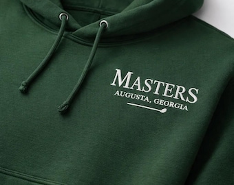 Masters Augusta Georgia Hoodie | Golf Tournament Pullover | Vintage Golf Sweatshirt | Embroidered Golf Sweater | Country Club Style