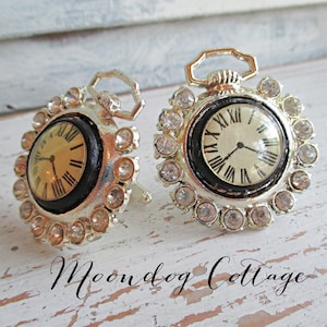 Fabulous Vintage Clock Cufflinks