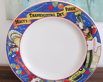 Macy's Thanksgiving Day Parade Plate - 12" - Syracuse China Co - Made in USA