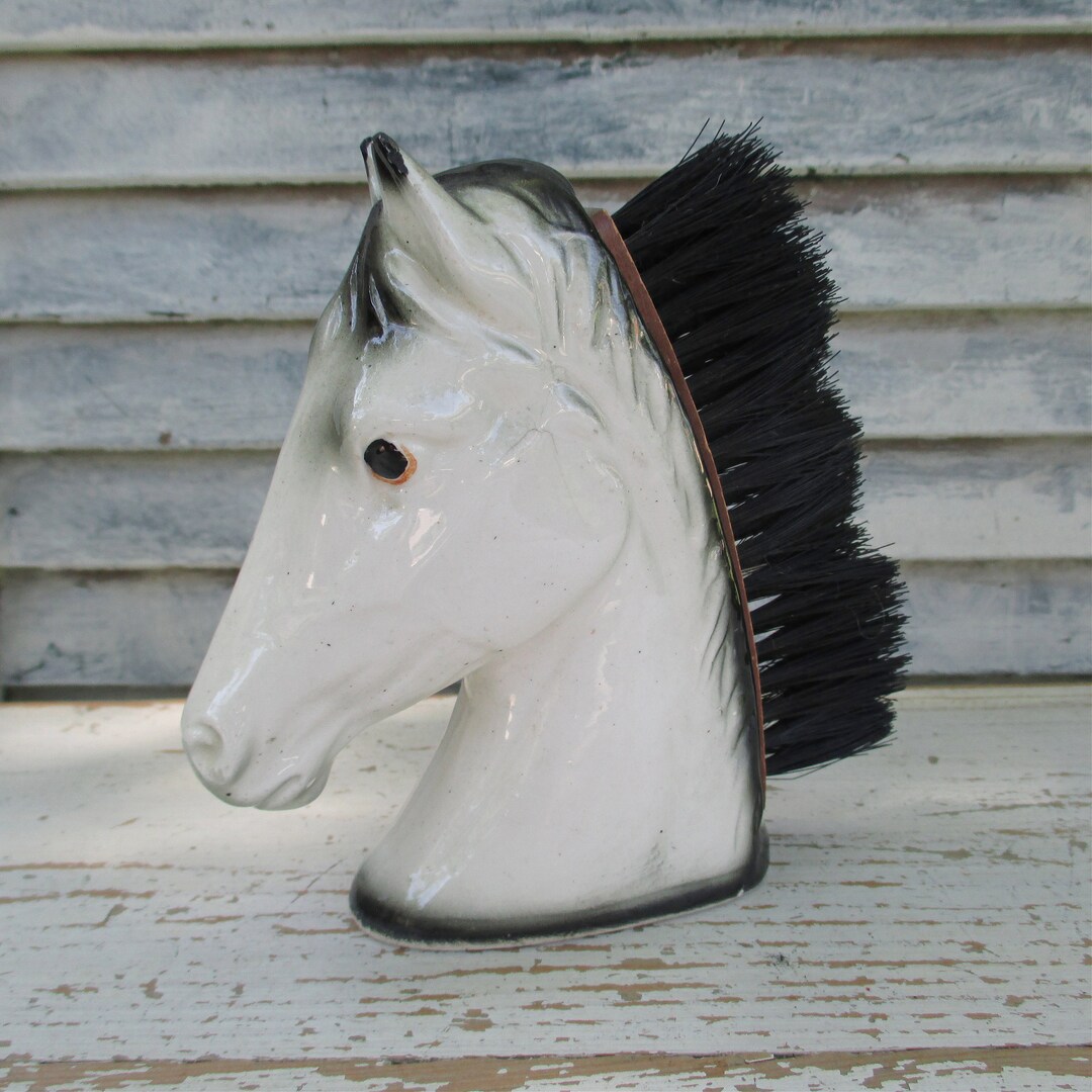 Men's Horse Head Dresser Butler Lintclothing Brush Circa 1950's Etsy