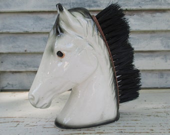 Men&#39;s Horse Head Dresser Butler Lint-Clothing Brush - Circa 1950&#39;s