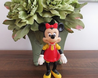Vintage Disney Posable Minnie Mouse Figure -  5 1/2"