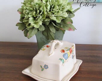 Vintage Covered Cheese Keeper - Circa 1940&#39;s