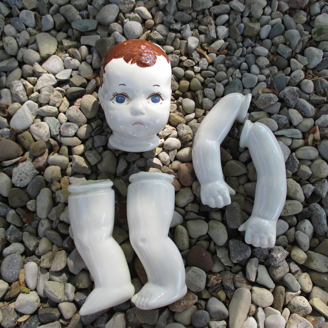 Chubby/fat Blue Eyed Baby China Doll Parts Head Arms and Etsy
