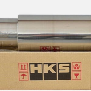 HKS HI-POWER Universal Single Exhaust Muffler Inlet 2.5&quot; Outlet 3.5&quot; Express Ship