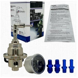 Regulador de pressão de combustível ajustável universal estilo Tomei tipo S Express Ship