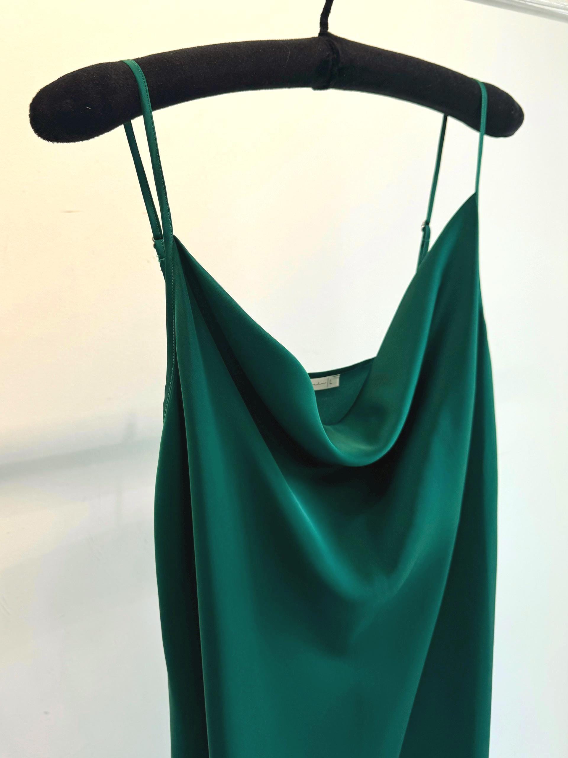 Cowl Neck Slip Dress Green - Etsy Cowl Neck Slip Dress Green - Etsy