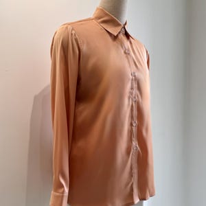 Satin Shirt for Men in Honey Brown, Apricot, Burgundy & Custom Colors Blue, Long Sleeve Button-Down| Relaxed Fit Office Shirt, Gift for Him