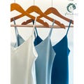 Satin Cami Top in Teal, White & custom colors Gold, Mint-green, Pink | Women's Camisole Set