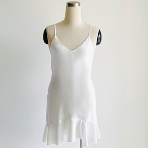 Ami Satin Dress, Satin Slip Dress in White, Red, Purple & custom color, V-Neck Satin Nightgown for women, Bridesmaid Nightwear, Gift for her