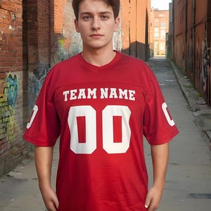 Custom Football Jersey Personalized Stitched/Printed Name Team