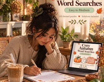 110 woordzoekpuzzels met herfstthema | Gezellige herfstactiviteiten (pdf-download)