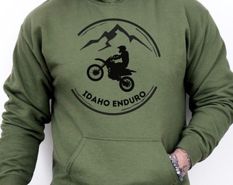 Idaho Enduro Moto Hoodie, Cozy Comfortable Sweatshirt, Mens Sweatshirt, Gift for Men, Hooded Sweatshirt for Men, Mens Shirt, Motorcycle