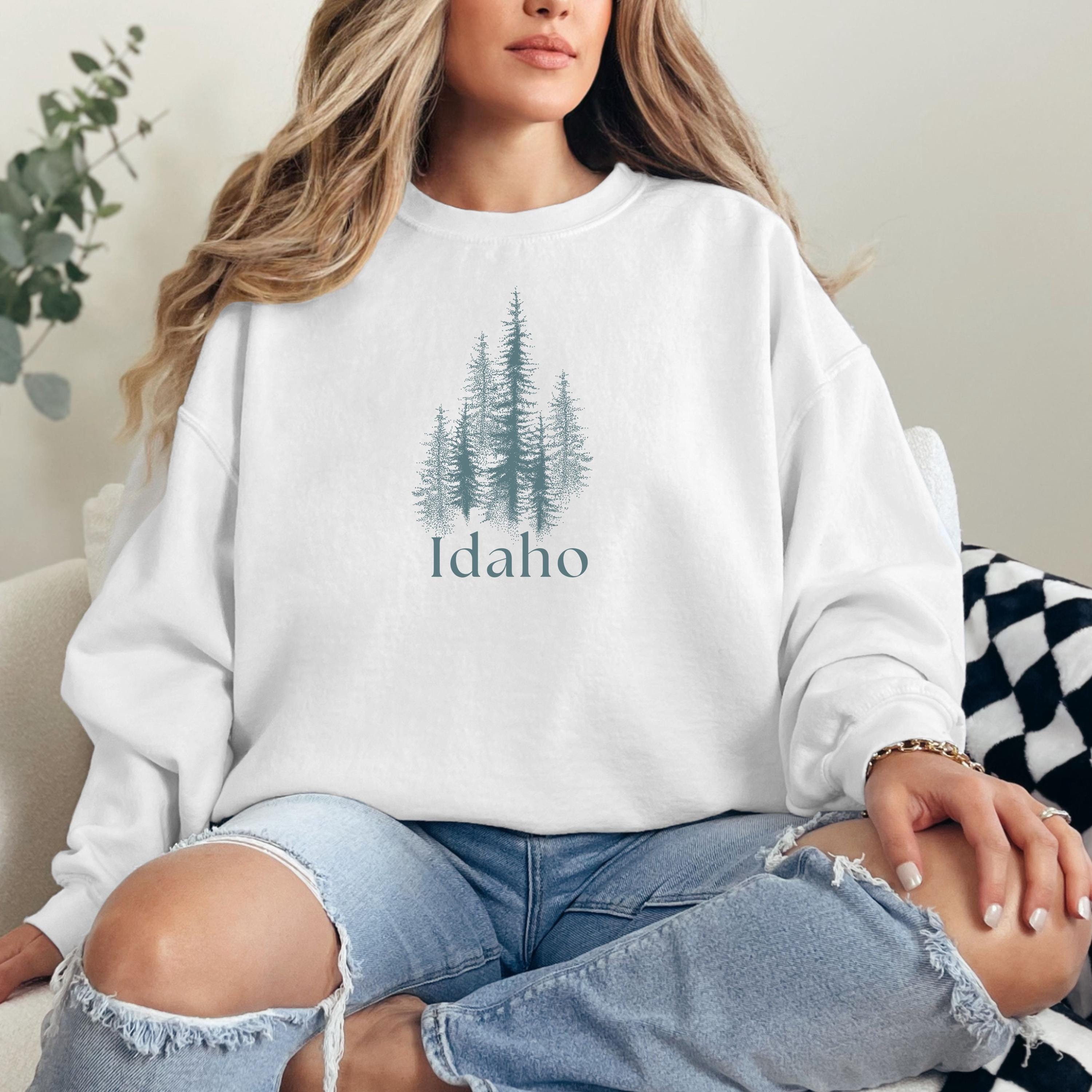 Sweatshirt Homme Idaho Trip Moving Away Vacation Travel - Impression Graphique - Taille Regular