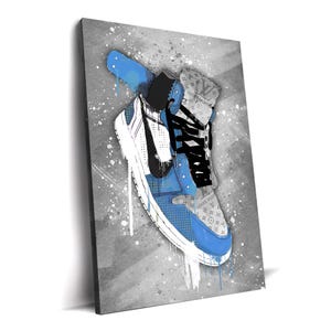 Graffiti Sneaker Canvas | Hypebeast Sneaker Canvas for Modern Spaces, Gift for Sneakerheads, Modern Urban Aesthetic, Sneaker Art