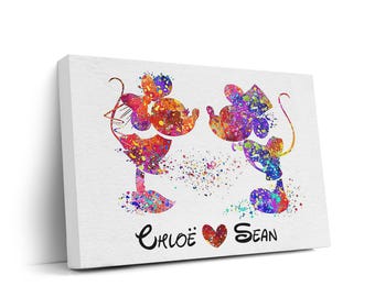 Couple Wall Art | Magical Love - Perfect Pair Canvas Prints, Customized Keepsakes, Gift for Couple, His and Hers, Custom Anniversary Gift