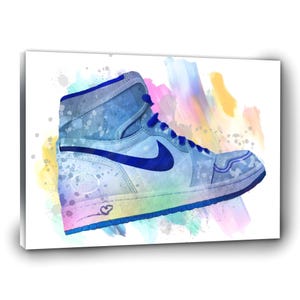 Sneaker Canvas Wall Art, Street Style Home Decor, Sneaker Inspired Modern Decor, Sneakerhead Gift, Hip-hop Graffiti Shoes Canvas Wall Art