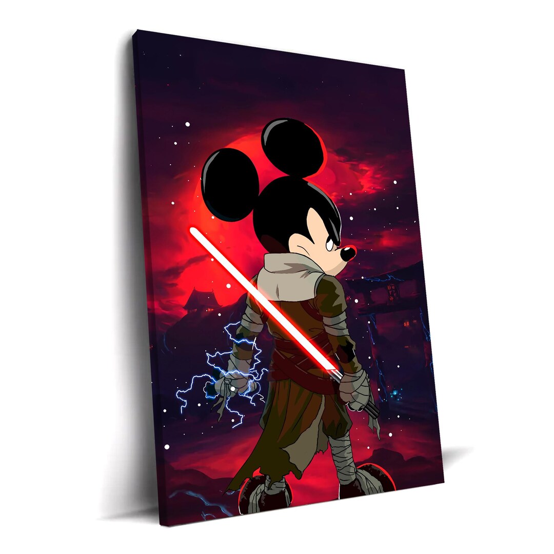 Disney Canvas Art | Mickey Mouse Star Wars, Disney Star Wars Canvas ...