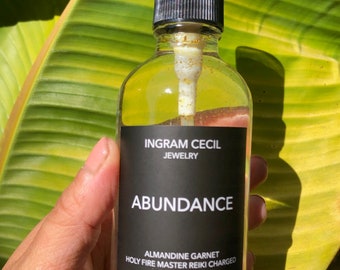 Abundance Reiki Charged Mist With Almandine Garnet