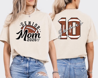Senior Football Mom Shirt: Game Day Tee