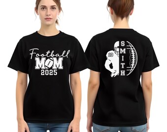 Senior Football Mom 2025 Shirt: Game Day Tee, Sweatshirt & Hoodie