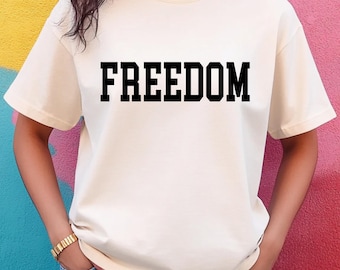 Freedom Shirt: Patriotic Graphic Tee - Ethically Made US Cotton