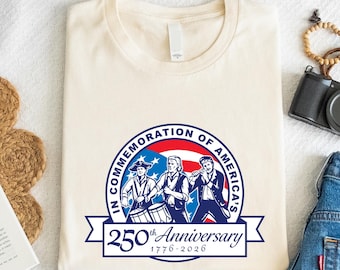 America 250 Years Celebration Shirt | Founding Fathers Patriotic USA Tee