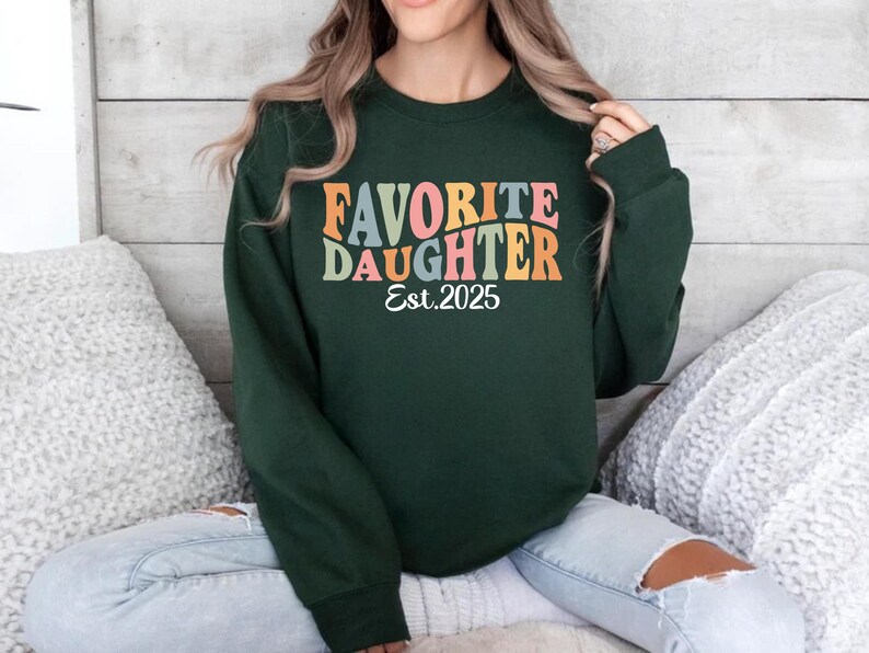 Retro Daughter Tee Favorite Daughter Shirt Est 2020 Shirt Personalized Daughter Shirt Custom Year Shirt Birth Year Shirt Daughter Gift Family Matching Shirt Trendy Graphic Tee