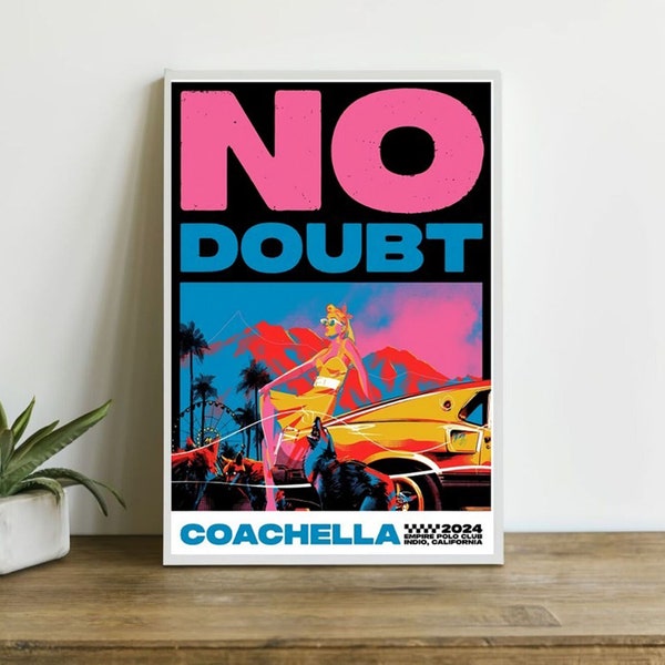 No Doubt Coachella Empire Polo Club Indio CA April 12-14 & 19-21 2024 Poster