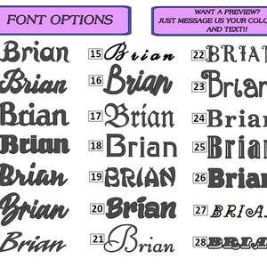 Custom Vinyl Name Decal | Waterproof | Many Fonts & Colors | For Waterbottles, Laptops, Car Windows, Glass,