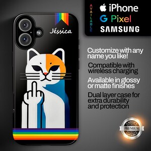 Rainbow Gay Pride Tough Case, LGBT Phone Cover, LGBTQ+ Protective Case, Pride Month Gift, Gay Rights Accessories