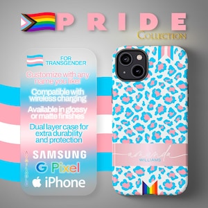Phone Case for LGBTQ Community, Tough Case Transgender Pride Flag Protection, LGBT Rainbow Cover, Queer Phone Accessory, Pride Month Gift