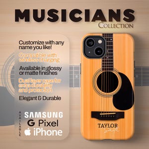 Guitar Phone Case, Customizable Tough Case for Musicians, Unique Gift for Music Lovers, Personalized Guitar Design, Stylish Phone [...]