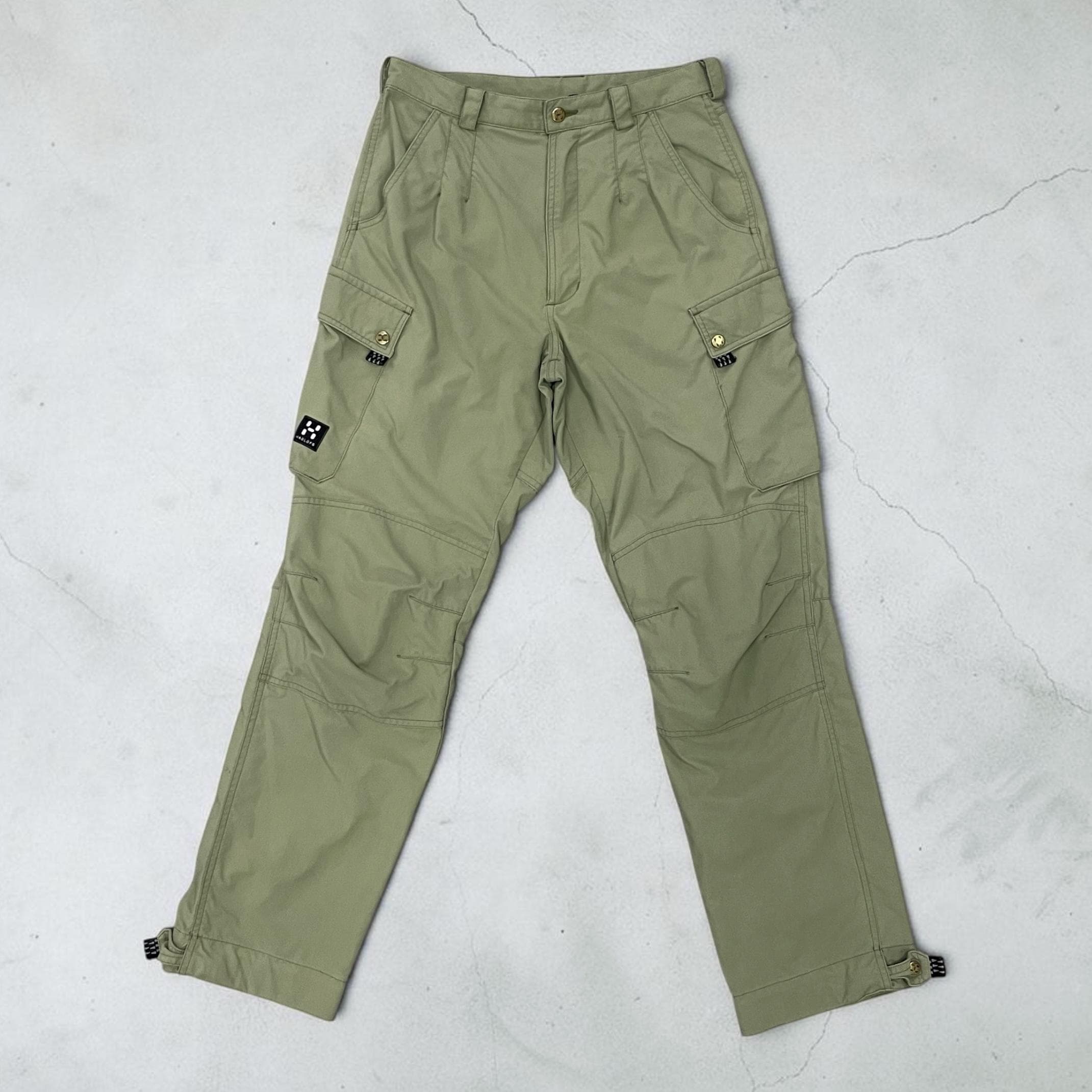 Haglöfs, Vintage Haglofs Climatic Teflon Cargo Hiking Pants Women EU 40 Olive Green