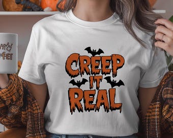 Einschleichen echt | Lustiges Halloween-T-Shirt | Gruseliges Shirt | Halloween T-Shirt | Unisex T-Shirt