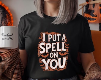 Ich hab Dich verzaubert | Halloween-Hemd | Hexe-Shirt | Halloween-Party-Shirt | Gruseliges Unisex Tee