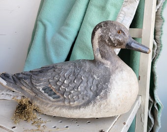 Antique Ariduk Duck Decoy - Paper Mache Decoys - St Louis MO - Home Decor - Rustic - Vintage Farmhouse - Antique Farmhouse - Primitive