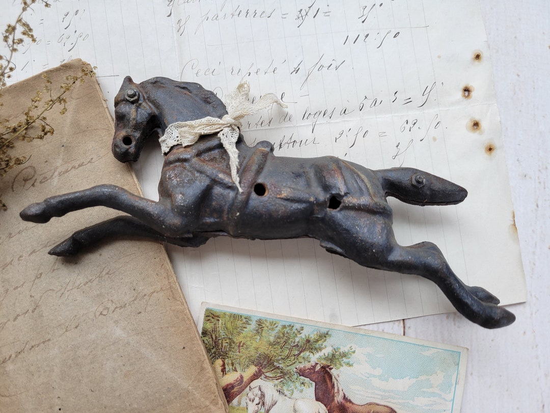 Antique Cast Iron Horse Antique Animal Figure Antique Toy Etsy