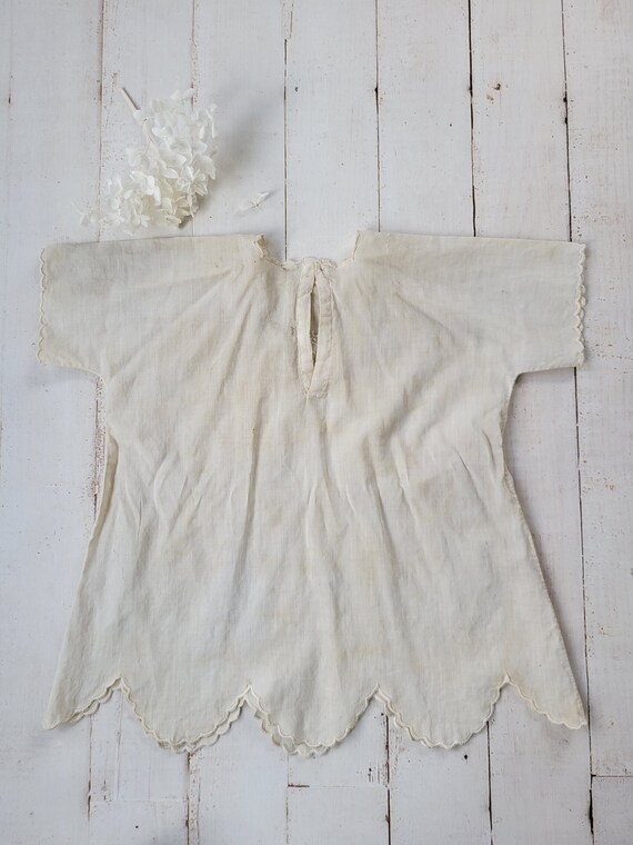 Antique Embroidered Baby Toddler Dress - French S… - image 2