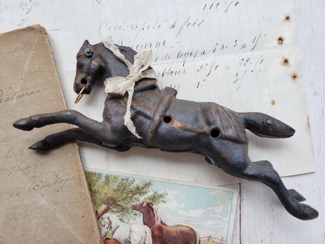 Antique Cast Iron Horse Antique Animal Figure Antique Toy Etsy
